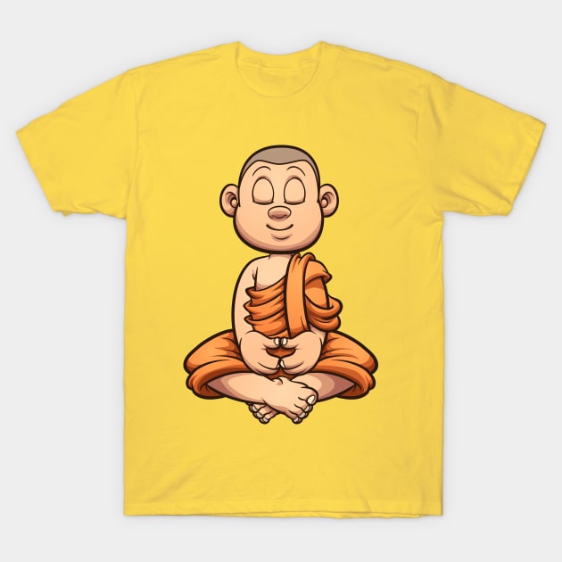 Buddhist monk T-Shirt by memoangeles